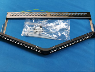 Category 6 24pcs Shielded Angular Patch Panel-empty Frame