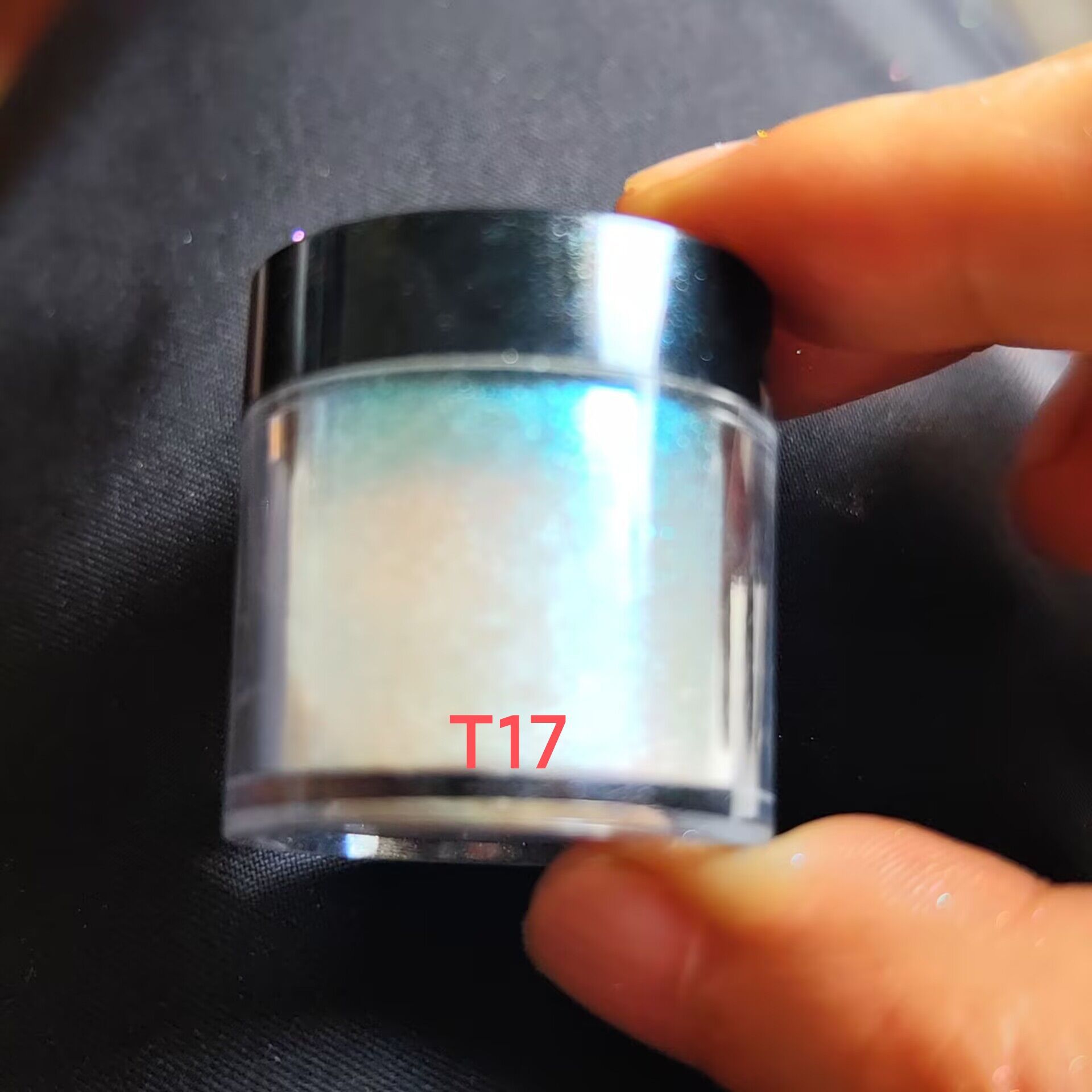 新品耐溶史莱姆火漆蜡滴胶幻彩变色龙霓虹极光粉 偏光仙女粉  1g