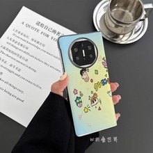 英文蜡笔小新适用华为MateX6手机壳x3典藏版简约x5折叠屏XT保护套