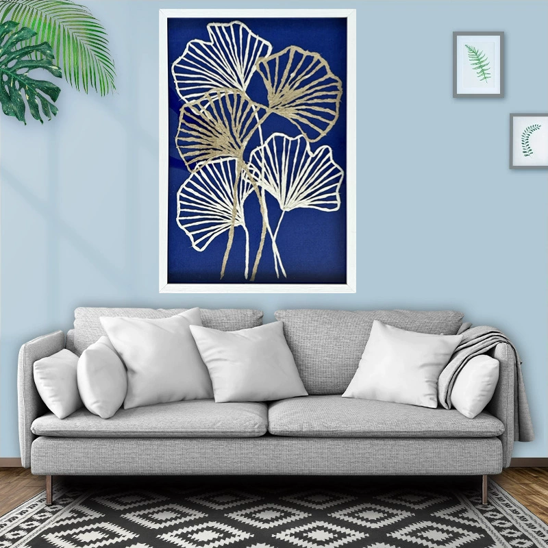 Покупка Amazon декоративная painting wholesale бумажная живопись прихожая подвесная картина кросс-бордер Nordic стиль чистый ручной работы ротанг картина производитель