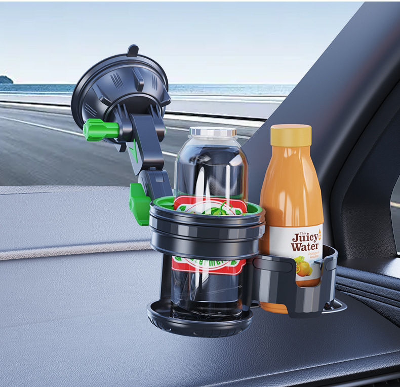 Foreign trade car water cup holder powerful large kettle suction cup car water cup holder car beverage holder barrel PVC seat