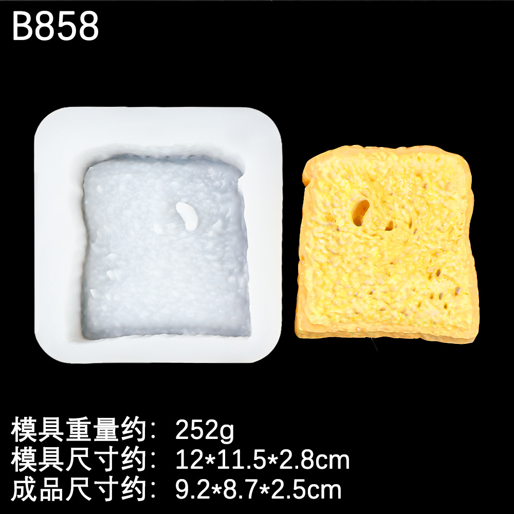 Molde de estrella de sándwich de tostadas de Melaleuca Molde de estrella de sándwich de tostadas de bricolaje de yeso de jabón hecho a mano Molde de mousse de chocolate