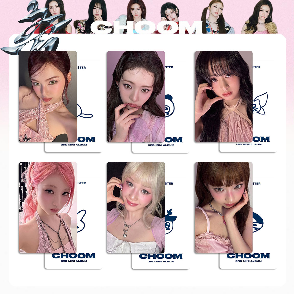 HZ 6PCS/Set BABYMONSTER LOMO Card 3rd MINI ALBUM CHOOM AHYEON Postcards Collection Star Peripheral ZH