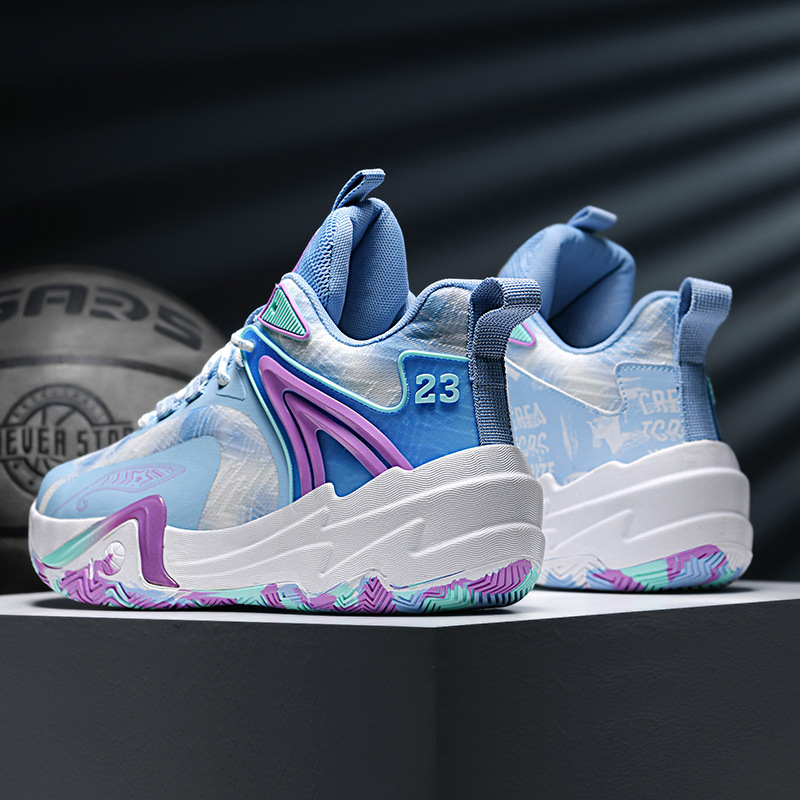 Zapatos de baloncesto de yuanyang para hombres primavera 2025 nuevos zapatos de alta altura transpirables de malla antideslizante zapatos de competencia de estudiantes image 10