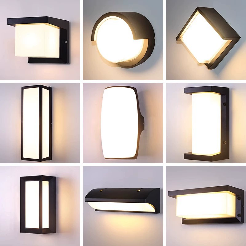 Светодиодный открытый настенный светильник водонепроницаемый отель садовый настенный светильник патио вилла простой ландшафтный светильник современный балкон настенный светильник