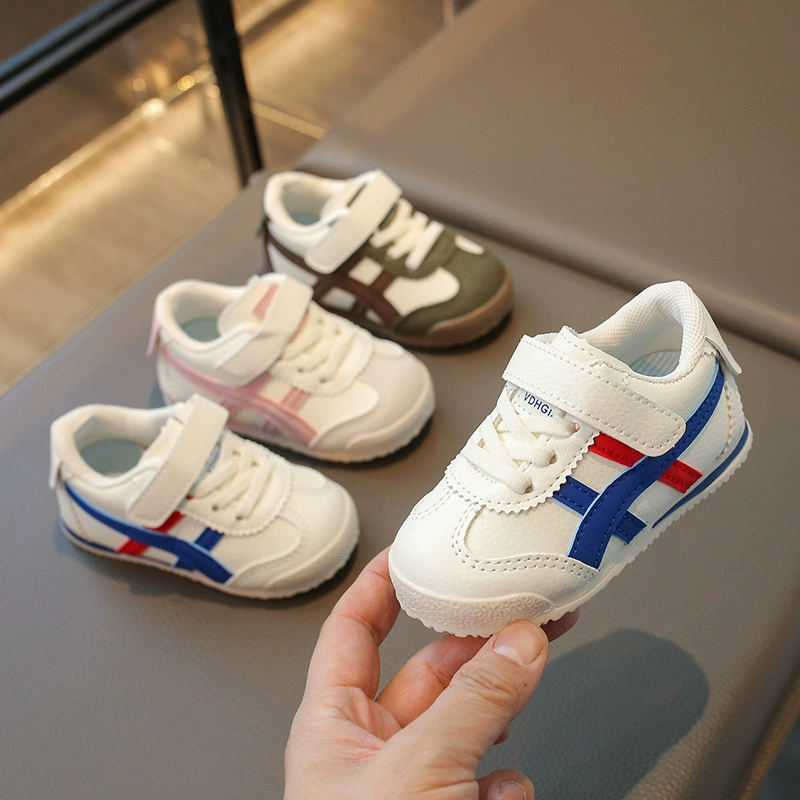 Детская спортивная обувь весна и осень 2025 Новый мальчик маленькая белая обувь для девочек повседневная обувь