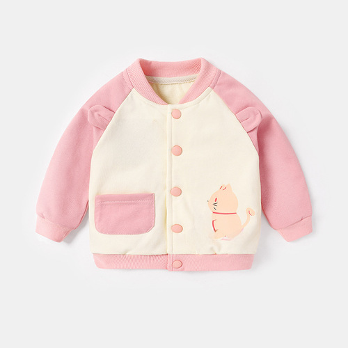 婴儿棒球服春秋装外套新款0-3岁女宝宝男童洋气幼儿上衣小童衣服