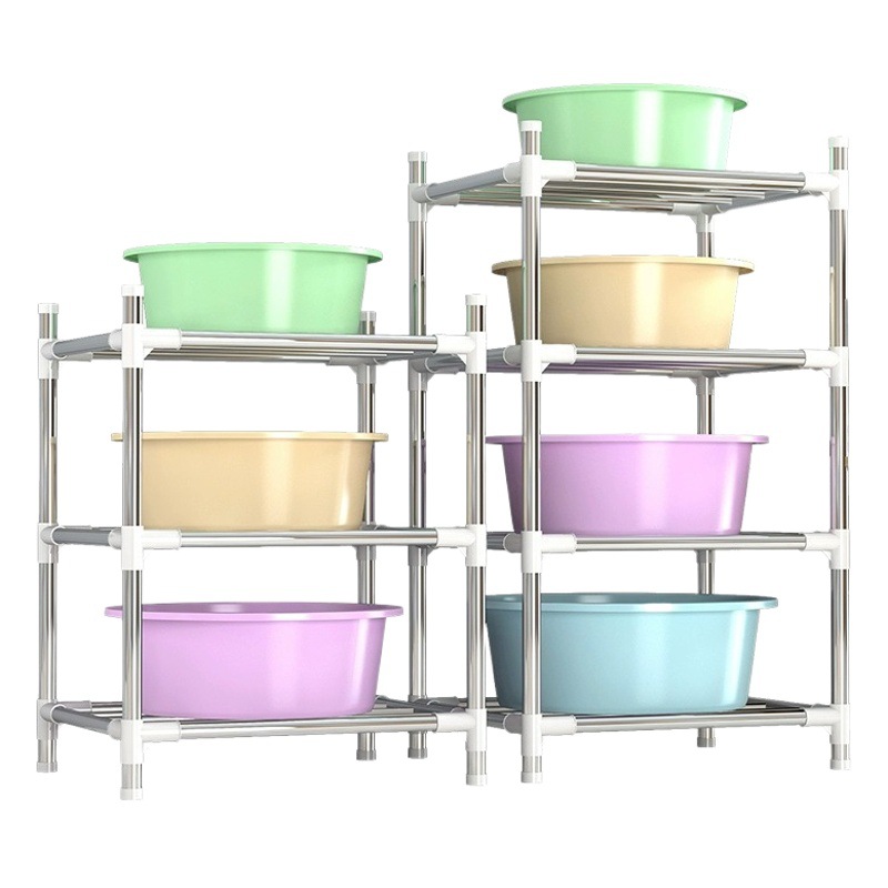 Estante Organizador de Lavabos de Acero Inoxidable Multicapa para Baño