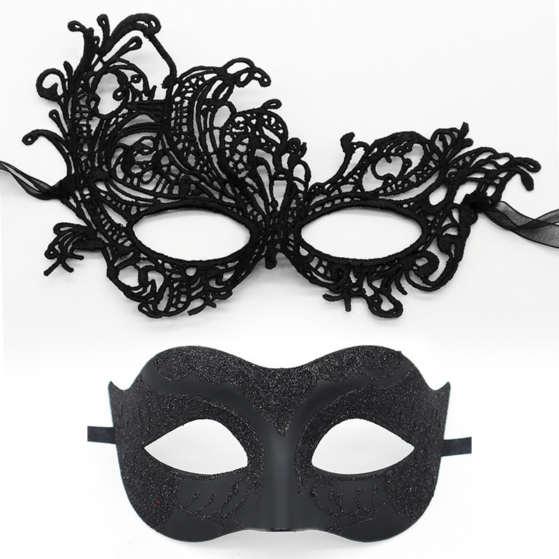 Pop Halloween Jazz Fairy Half-Face Head Plate Plastic Duro Grabado Party Half-Face Mask