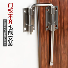 免打孔入户门内反锁扣不锈钢左右通用安全锁防盗门二道锁插销门栓