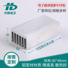 廠家批發模塊散熱器66*40mm鋁合金電子散熱器工業型材散熱器