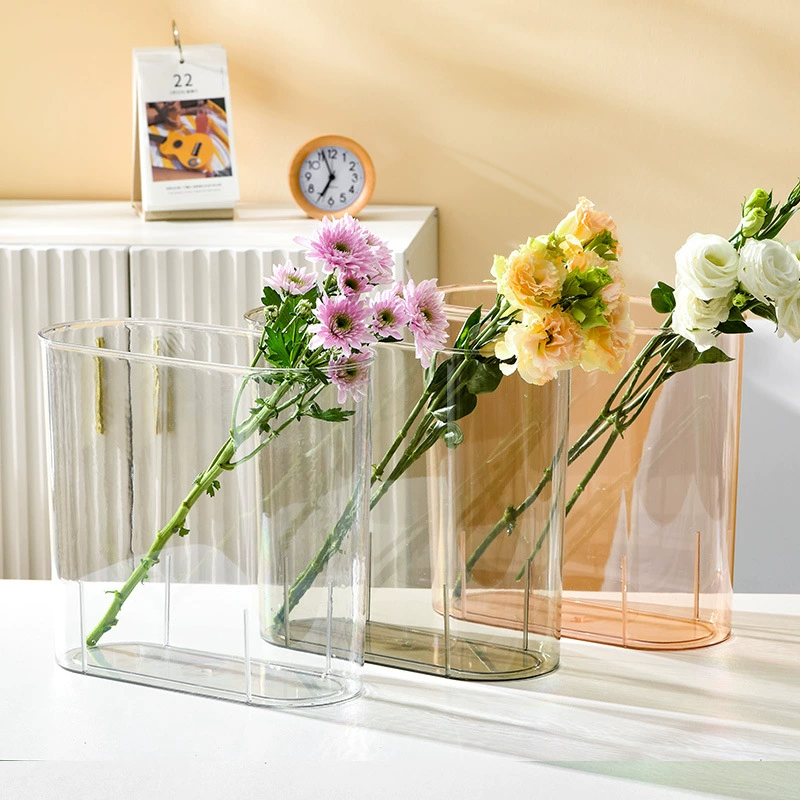 Простой пластиковый аквариум высокой четкости, имитация стеклянного аквариума для рыбок бетта, небольшой прозрачный аквариум для дома, устойчивый к падениям.