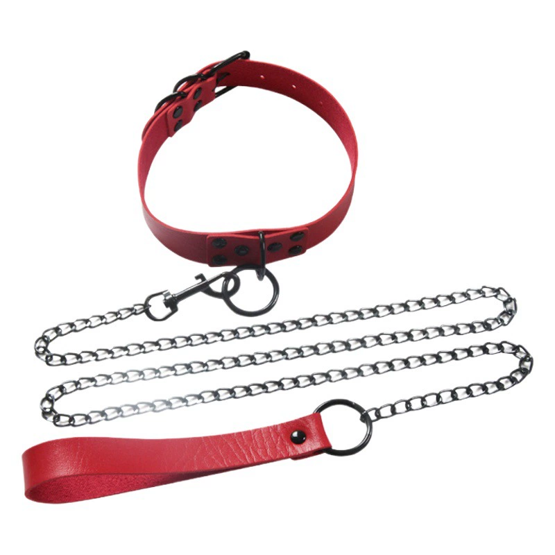 Европейский и Американский панк-стиль Готический Темный персонализированный Тяговый веревочный воротник цельный костюм воротник на шею цепочка на шею Комплект ожерелье для женщин