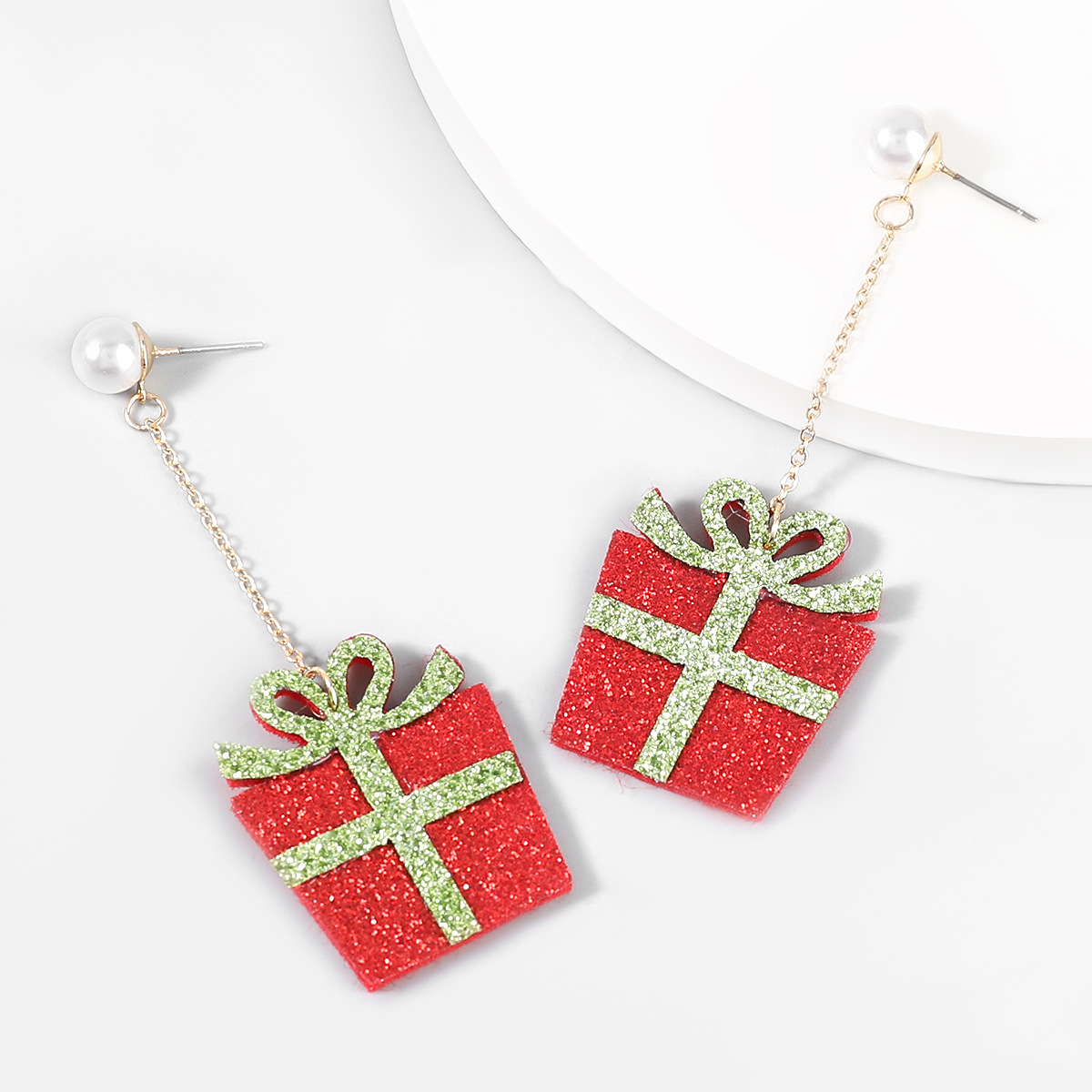 Christmas2021 Christmas series alloy flannel Christmas gift earrings female fashion trend ear jewelry