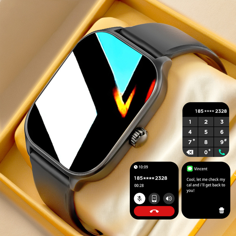 New X46 multi-function mode 1.83-inch HD display wireless call voice assistant smart watch New X46 multi-function mode 1.83-inch HD display wireless call voice assistant smart watch