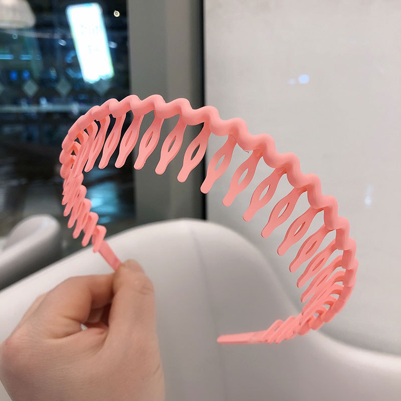 女性用つや消し洗顔カラーヘッドバンド、滑り止め歯付きヘアプレスヘッドバンド、洗顔とメイクアップ用の特別なヘアバンドルヘッドバンド|undefined