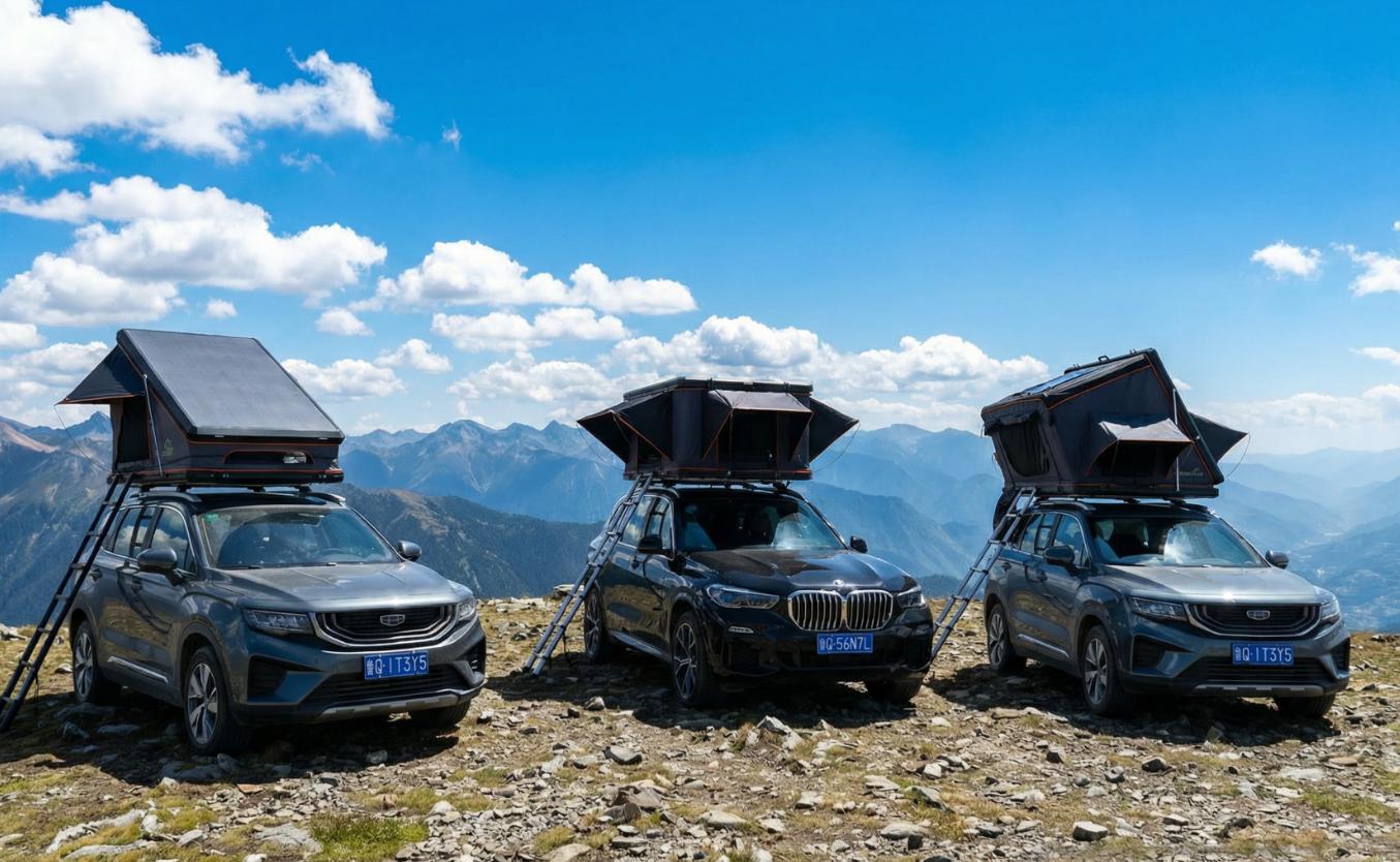 Explore nature with mountain camping folding car roof tents, outdoor tents for SUVs and cars, and solar panels for camping