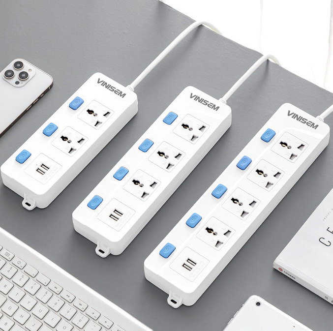 transfronterizo agujero universal con conector USB multifuncional agujero enchufe tablero de alimentación por cable doméstico mayorista tablero de cable de tracción
