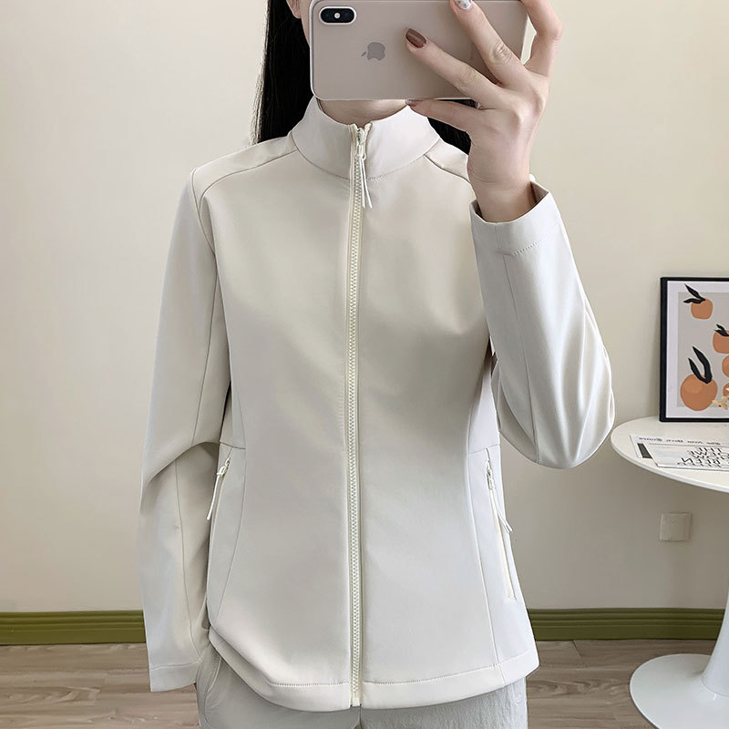 26W1052 Outdoor Sports Casual Clothing Spring and Autumn New Slim-Fit Jacket Hiking and Mountaineering Soft Shell Jacket for Women