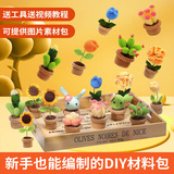 Amazon hot crochet material package plant series серия камвольных групповых нитей для плетения DIY украшений поддерживает поколение