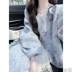 2025夏季新款超火高级感新中式国风短外套搭配半身裙气质两件套女