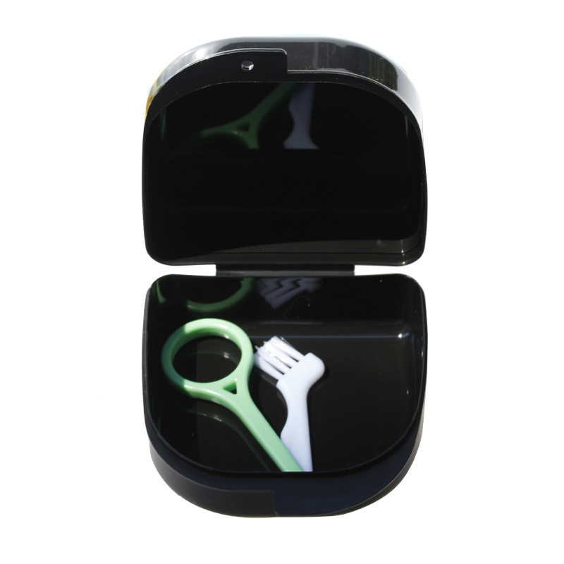 Materiales dentales pp Caja de plástico Flip Cover Box Bracket Extractor Brush Holder Placement Box Molar Bracket Box