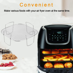Air Fryer accessories steamer grill multi-function draining rack fried potato rack Fruit and Vegetable Dehydration rack