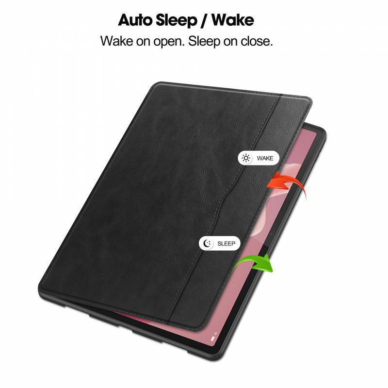 Suitable for Lenovo P12 12.7 Extraordinary Business Tablet Protective Case with Built-In Pen and Card Slot