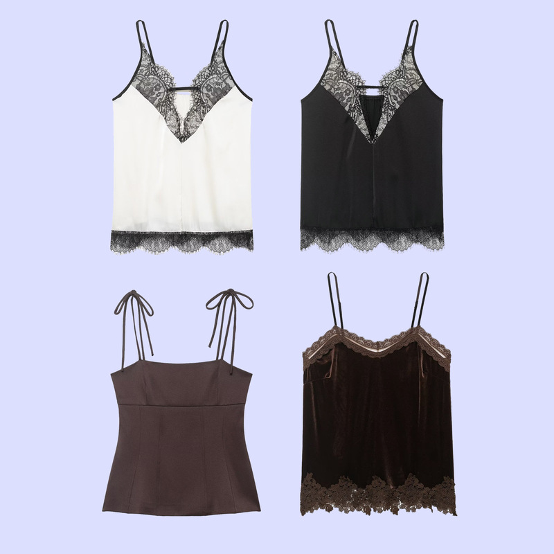 2026 Cross-Border Women's Fashion Sexy Lace Trim Velvet Camisole with Bowknot Elastic Top 2026 Cross-Border Women's Fashion Sexy Lace Trim Velvet Camisole with Bowknot Elastic Top