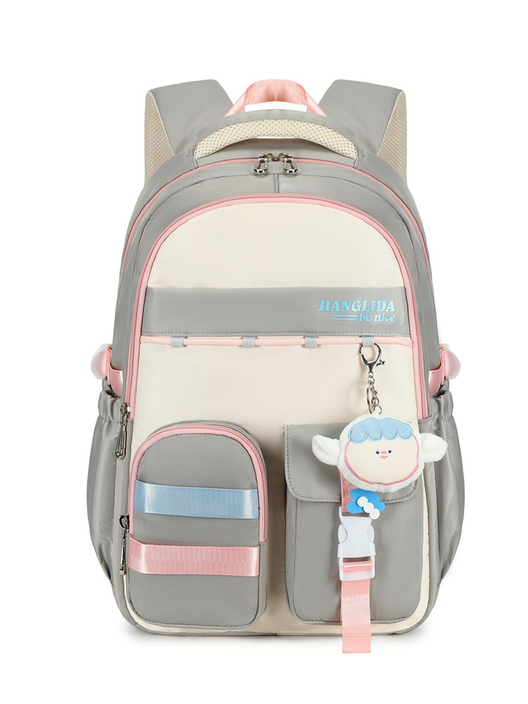 Mochila escolar para estudiantes de secundaria nueva para mujer con bolsa de matrícula