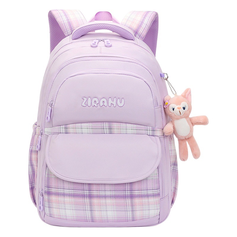 Peces naturales niños estudiante de la escuela primaria mochila de gran capacidad mochila chica reducción de carga bolsa de escuela de protección de la columna vertebral