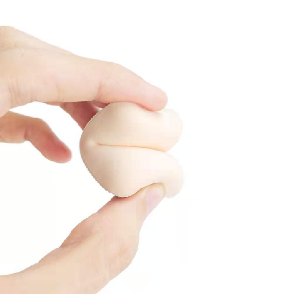 New Milk cream skin-beautifying cotton candy air-feeling Square round-shaped thick close-fitting sponge beauty egg air cushion puff