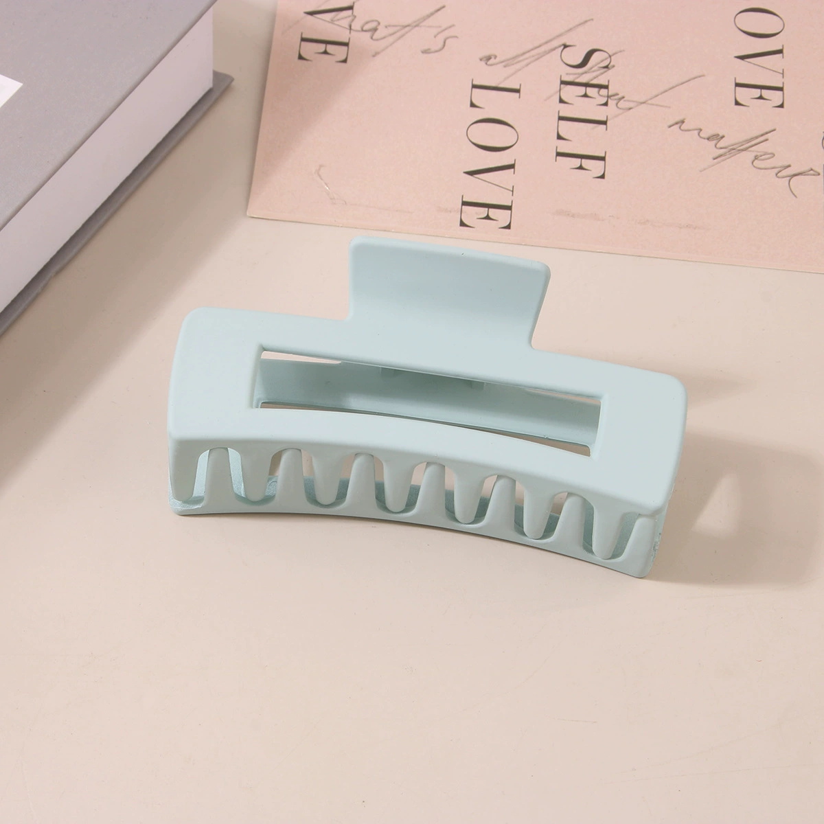 (Cross-border trading), rectangular matte crab pin, big shark, hairgrip, Amazon, simple and elegant design