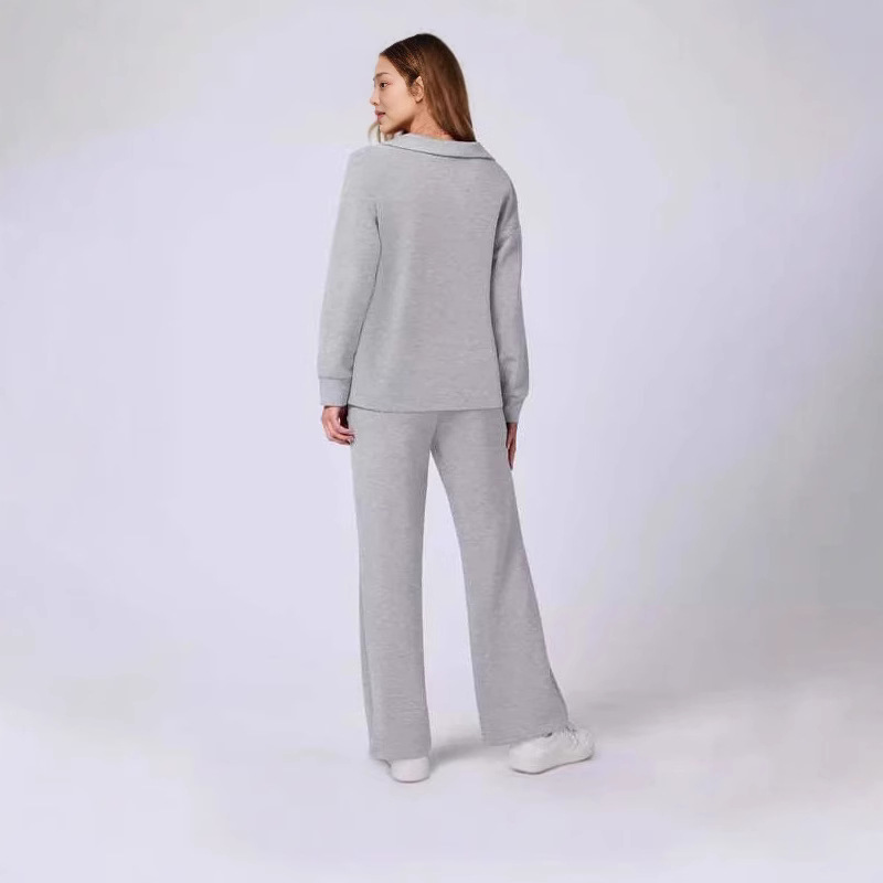 Women's Clothing 2024 autumn and winter solid color lapel new casual professional suit for women_voghion.com