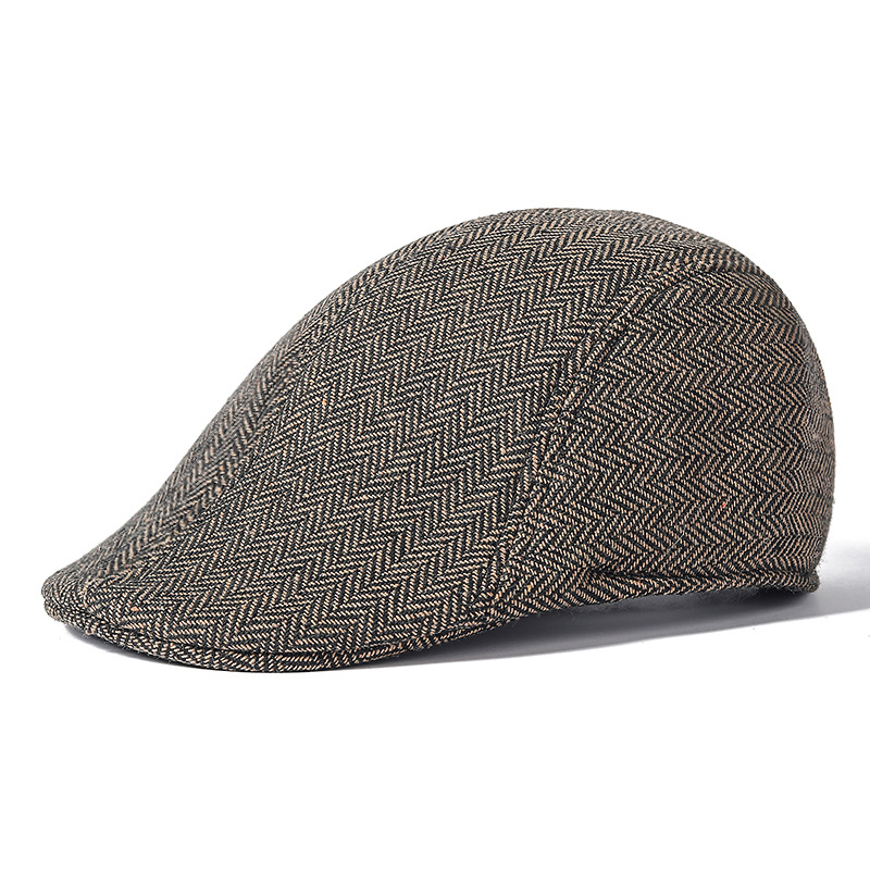 Gorra Plana para Hombre Mayor de Algodón y Poliéster Térmica para Invierno image 10