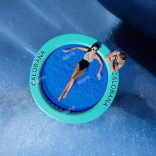 跨境水上充气浮台圆形游泳池防溺水漂浮垫海上浮排戏水娱乐浮板