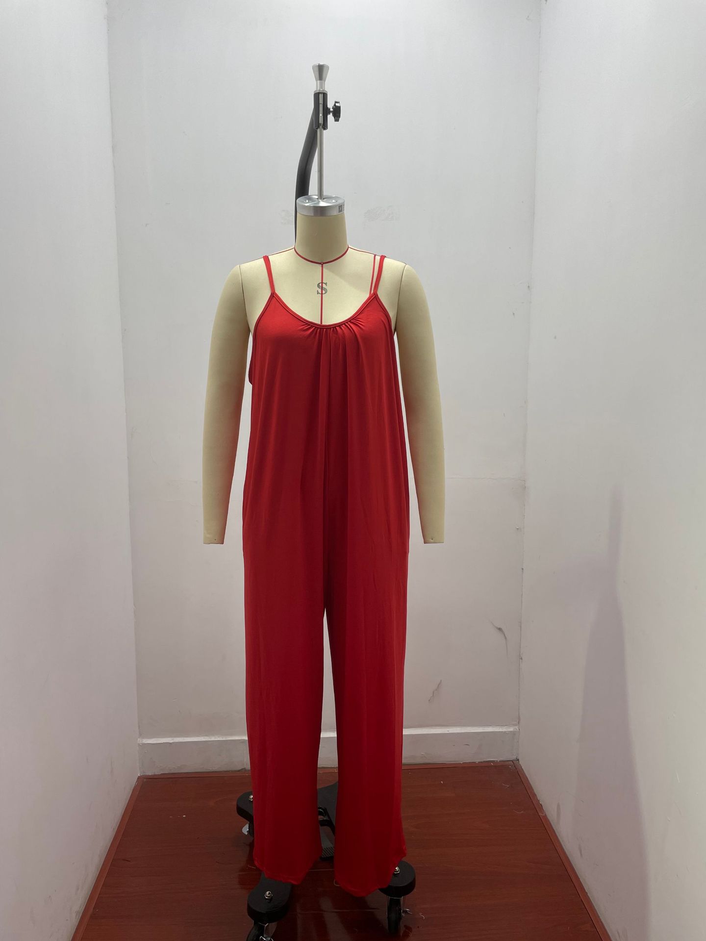 280g Weight Sleeveless Sleeve Length Full Length Pants Length Cotton Blend, Polyester Fabric Type Mid Waist Waist Line Jumpsuits Pants Type Bodysuits Tops Type Holiday, Daily Occasion Loose Fit Type Solid Color Pattern Summer, Spring Season Women's Gender Casual Style Women's Holiday Daily Bodysuits Casual Solid Color Full Length Jumpsuits 4