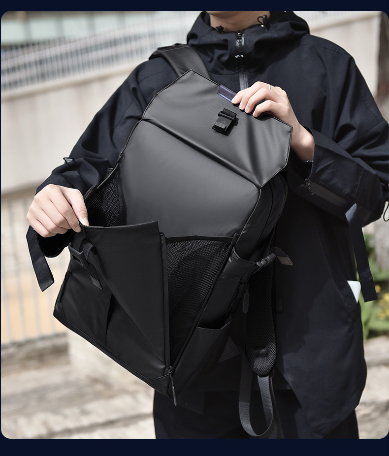 Cross-border functional backpack, men's multi-functional waterproof, lightweight and large-capacity backpack, computer bag, helmet backpack undefined
