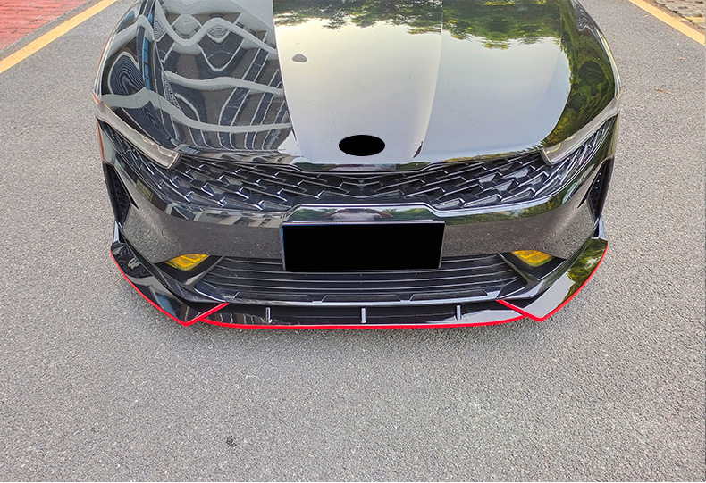 Suitable for 20-22 Kia K5 Modification Front Bumper Small Surround Front Lip Decoration Anti-Scratch Three-Piece Kit