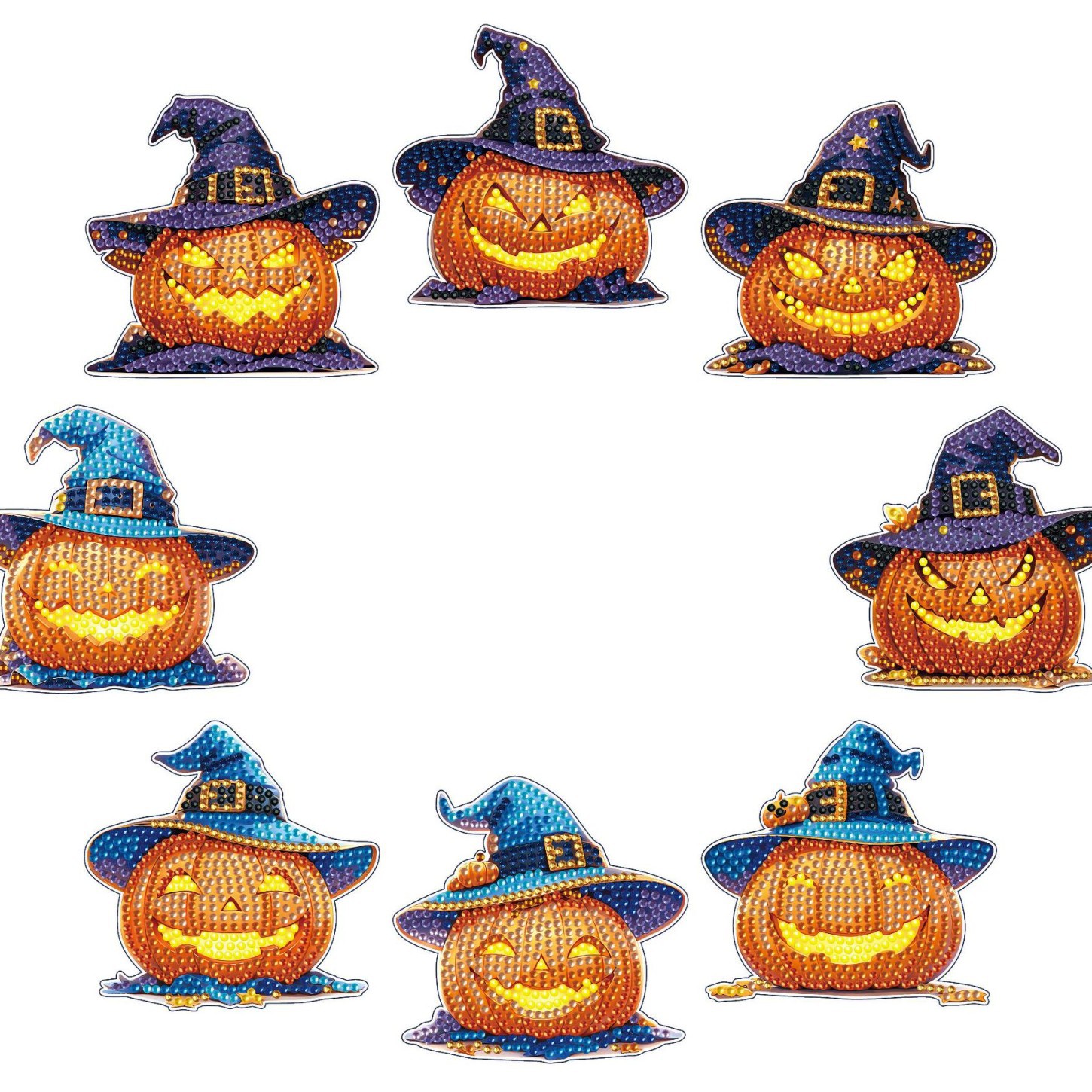 Transfronterizo nueva serie de Halloween 2026 pintura de diamantes diy cojín de tazas hecha a mano colgante llavero pegado diamante refrigerador