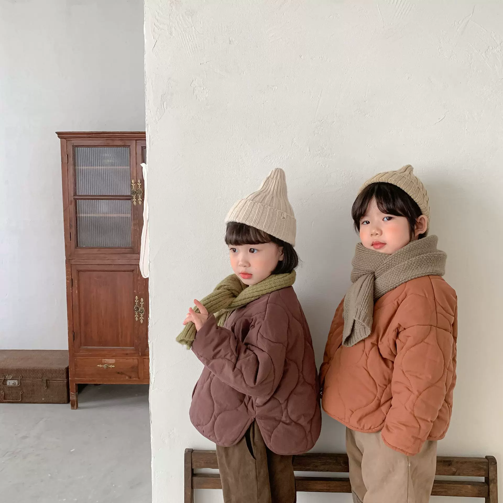韩国童装儿童棉衣内胆两面穿棉服男女童加厚秋冬装新款宝宝外套