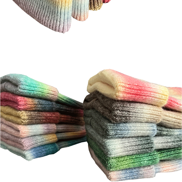 Wool Cap Hats Type Women's Vintage Style Stripe Eaveless Wool Cap