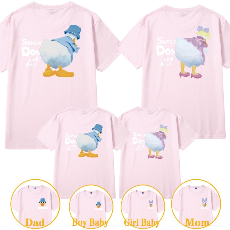 Exquisite pattern printing cotton T-shirt summer fashion casual men's and women's tops parent-child clothing factory direct sales