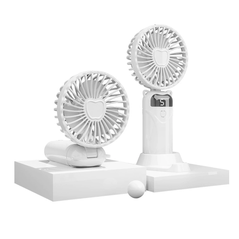 Ручной складной мини- fans, USB перезаряжаемый, цифровой дисплей, портативный 216×100×45 мм