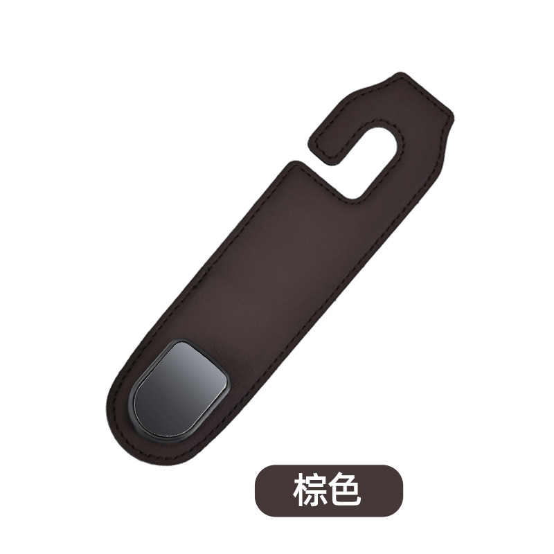 Asiento trasero del coche gancho oculto gamuza invisible coche interior y bolsa trasera gancho de almacenamiento de objetos pequeños