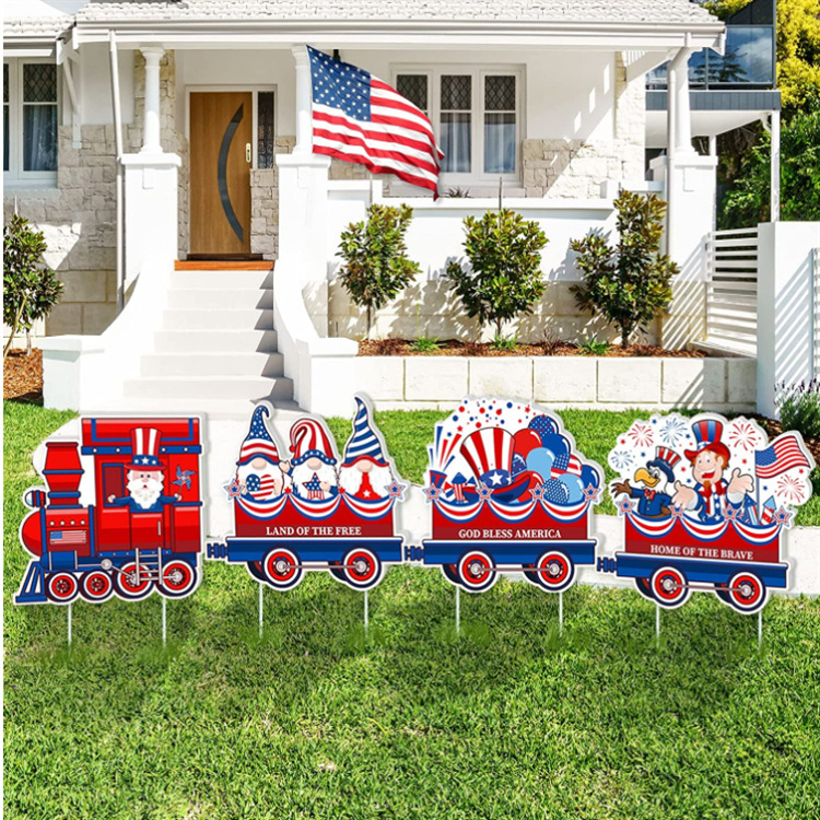 2023新款独立日地插庭院装饰插排环保无毒装饰标牌插件插牌布置套