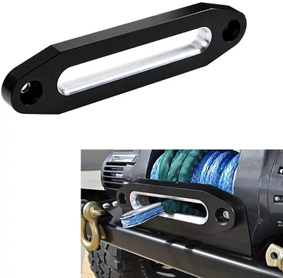 Off-Road Vehicle Winch Aluminum Guide, Kempinq və səyahət - type-a-254-black-with-white-wash-in-the-middle