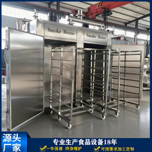 500烟熏炉 蒸汽加热 电加热 双开门烟熏炉 大型腊肠腊肉设备