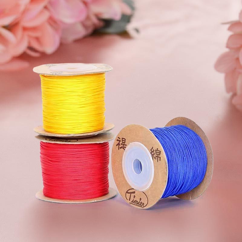 禔绵72号玉线 台湾原装0.7mm无弹力串珠编织线穿珠绳子手绳文玩绳