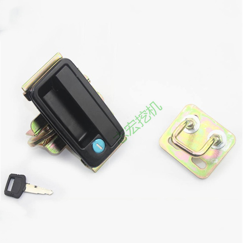 挖掘机配件 三一福田雷沃60/65挖掘机后盖锁机盖锁引擎盖锁罩盖锁